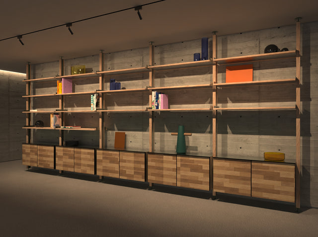Laxa: Modular shelving system
